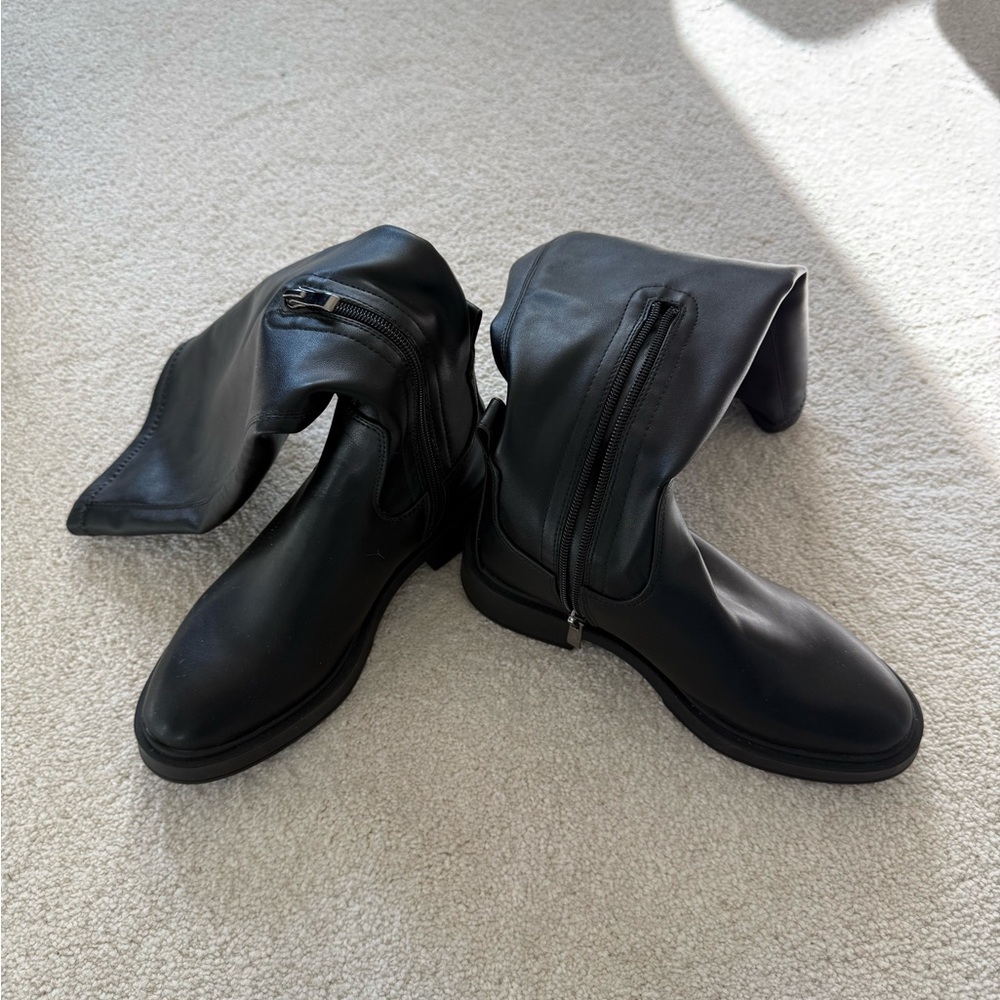 Steve Madden Prague Black Synthetic Boots
